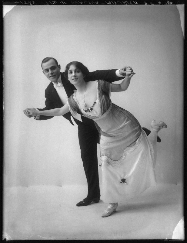 NPG x101584; 'Maurice and Walton' (Maurice Mouvet; Florence Walton) by Bassano